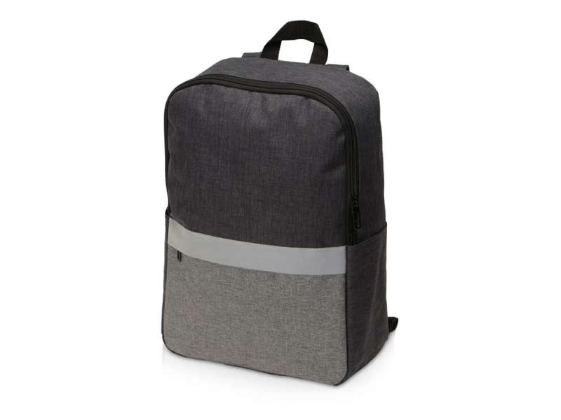 Рюкзак Merit со светоотражающей полосой и отделением для ноутбука 15.6``, темно-серый/серый