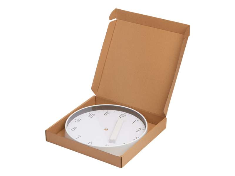 Пластиковые настенные часы  диаметр 30 см Carte blanche, белый №5