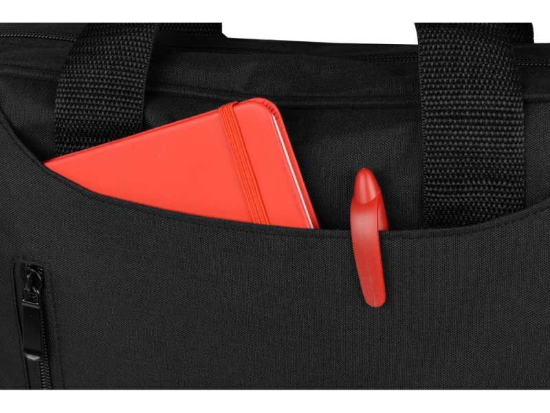 Сумка для ноутбука Wing с вертикальным наружным карманом, черный (Р) №8