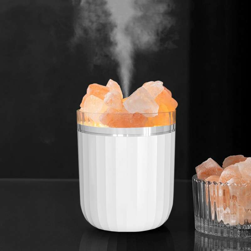Светодиодный арома-увлажнитель с кристаллами соли Crystal Fog, белый №2
