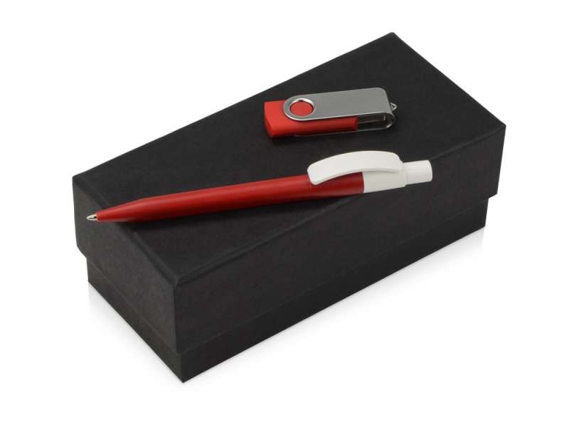 Подарочный набор Uma Memory с ручкой и флешкой, красный №1