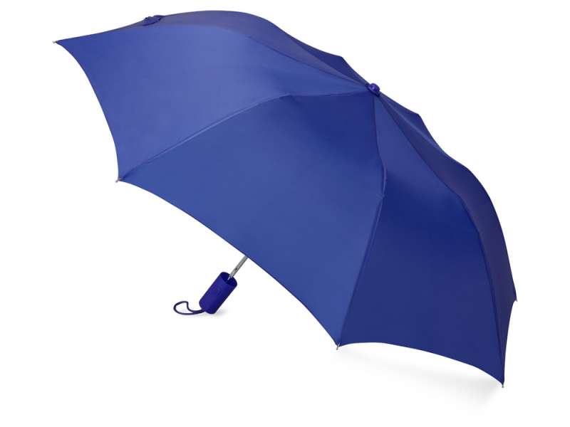 Зонт складной Tulsa, полуавтоматический, 2 сложения, с чехлом, синий №2