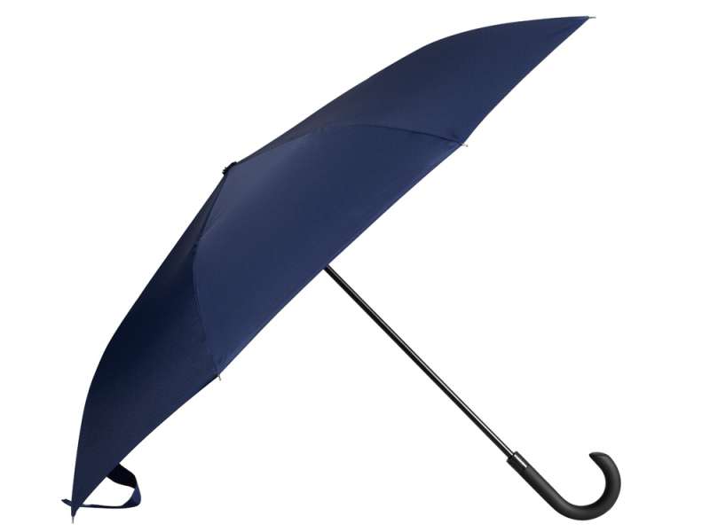 Зонт-трость наоборот Inversa, полуавтомат, темно-синий №3