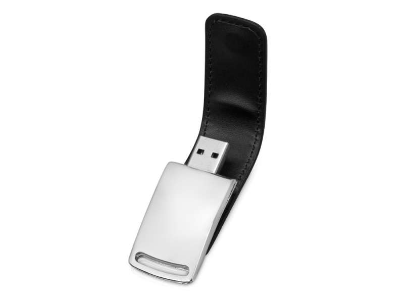 Флеш-карта USB 2.0 16 Gb с магнитным замком Vigo, черный/серебристый №2
