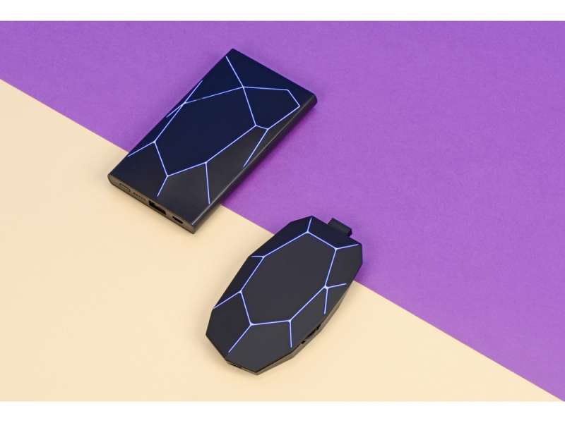 Портативное беспроводное зарядное устройство Geo Wireless, 5000 mAh, черный №4