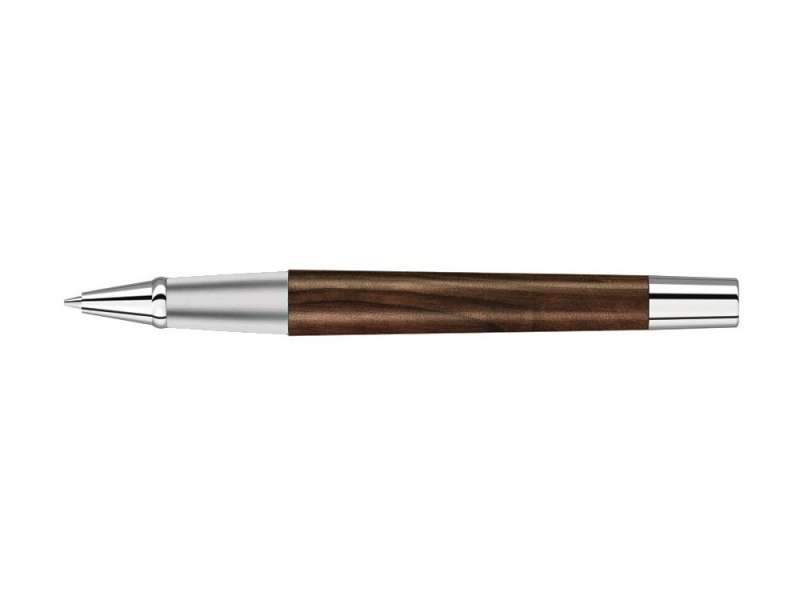 Ручка роллер TITAN WOOD R, синий, 0.7 мм, коричневый/серебряный №2