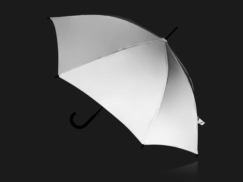Зонт-трость светоотражающий Reflector, серебристый (Р) №3