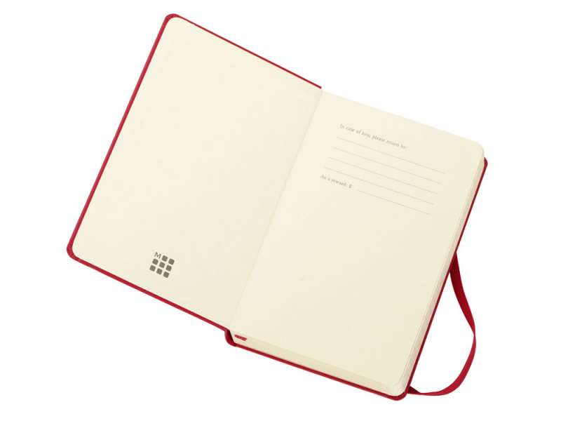 Ежедневник Moleskine Classic (2022), Pocket (9х14), красный, твердая обложка №2