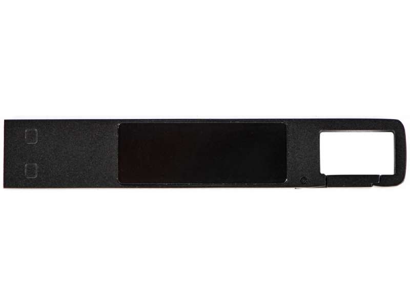 USB 2.0- флешка на 32 Гб c подсветкой логотипа Hook LED, темно-серый, синяя подсветка №9