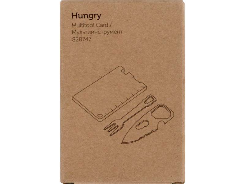 Мультиинструмент с ножом и вилкой Hungry, черный №2