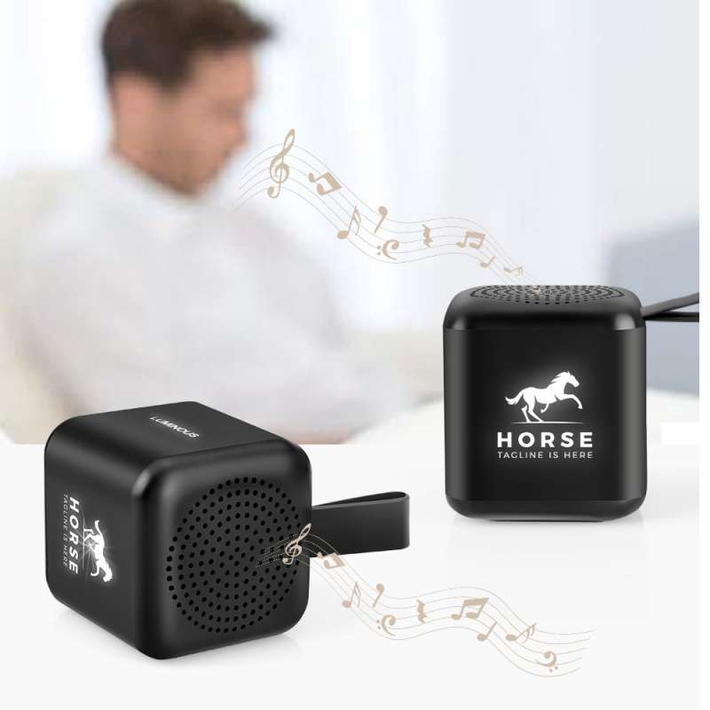 Bluetooth колонка Slaigo mini, стерео TWS, черный №4