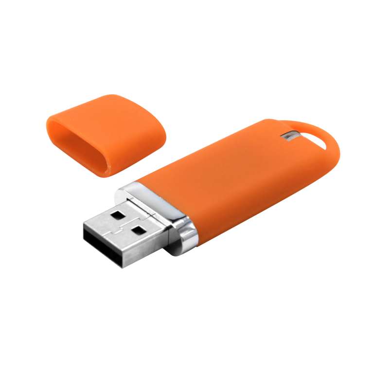Флешка “Shape” с покрытием Софт Тач 16 GB, оранжевая №2