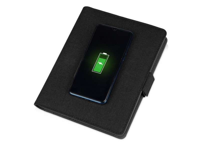 Органайзер с беспроводной зарядкой 5000 mAh Powernote, темно-серый №16