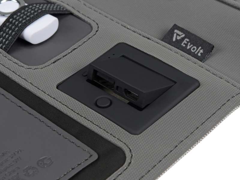 Органайзер с беспроводной зарядкой 5000 mAh Powernote, темно-серый №13