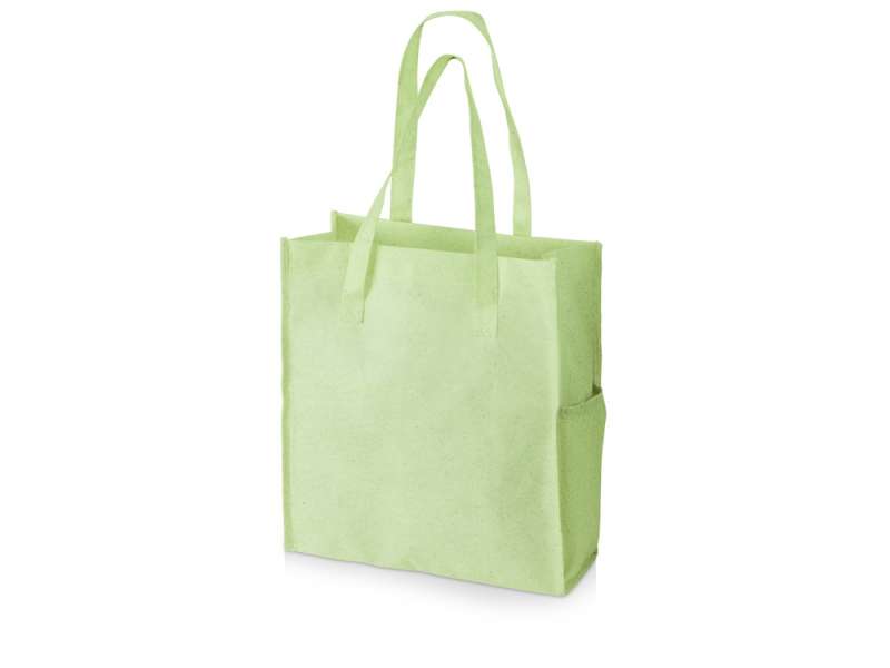 Сумка-шоппер Wheat из переработанного пластика 80gsm, 30.5*33*12.5cm, зеленый №2