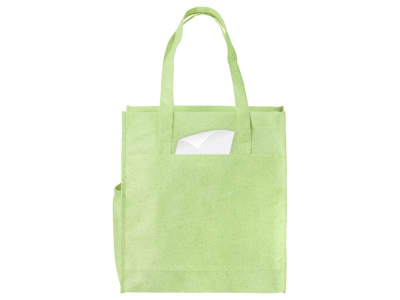Сумка-шоппер Wheat из переработанного пластика 80gsm, 30.5*33*12.5cm, зеленый №4