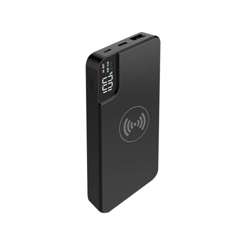 Внешний аккумулятор gPro QI, с беспроводной зарядкой 10000 mAh, черный №5