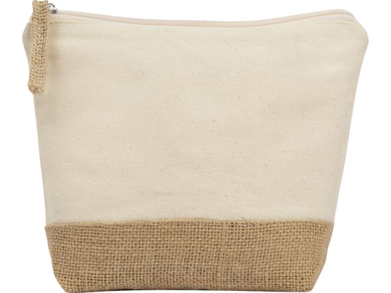 Косметичка Jute из хлопка и джута, натуральный №3