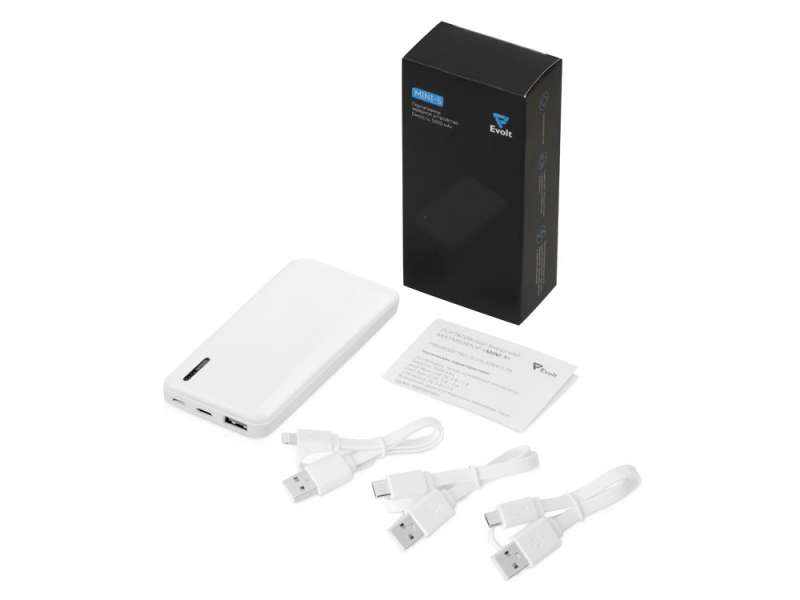 Внешний аккумулятор Evolt Mini-5, 5000 mAh, белый №9