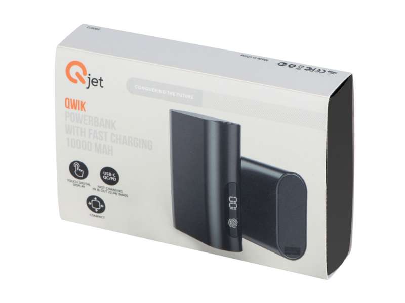 Внешний аккумулятор с QC/PD Qwik, 10000 mah, черный №8