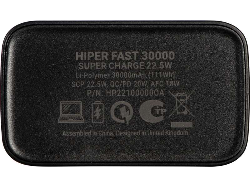 Портативный внешний аккумулятор FAST 30000 Black (P) №7