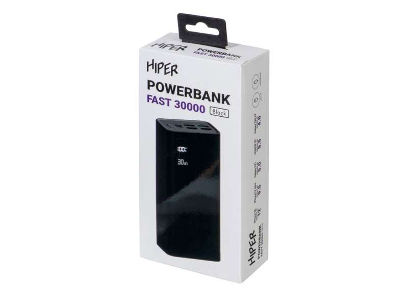 Портативный внешний аккумулятор FAST 30000 Black (P) №4