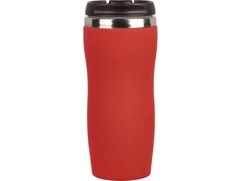 Термокружка Double wall mug C1, soft touch, 350 мл, красный №3