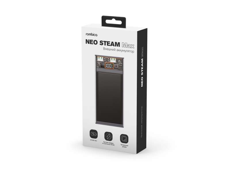 Внешний аккумулятор Rombica NEO Steam Max Gray №7