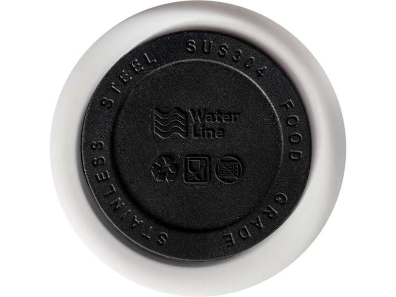 Вакуумная термокружка Waterline c кнопкой Guard, 400 мл, тубус, белый №8