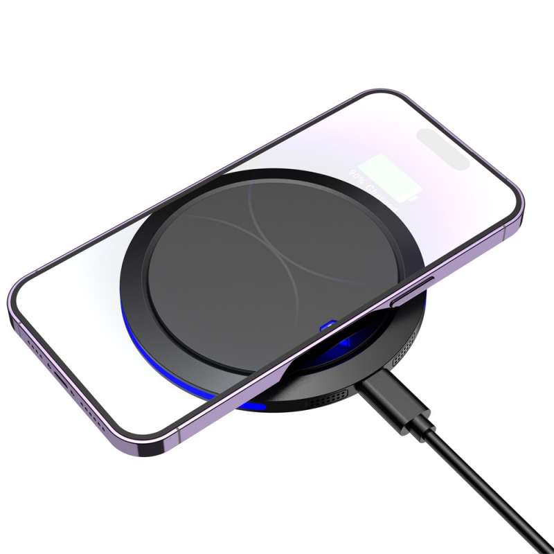 Беспроводное зарядное устройство Pebble 15W, черный №2