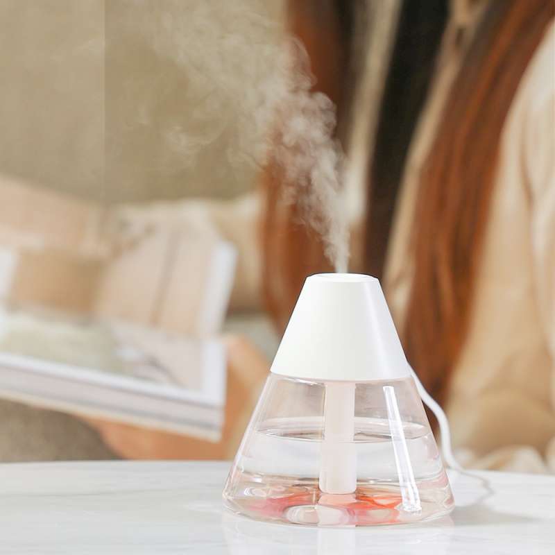 Светодиодный USB увлажнитель-аромадиффузор Cone, белый №2