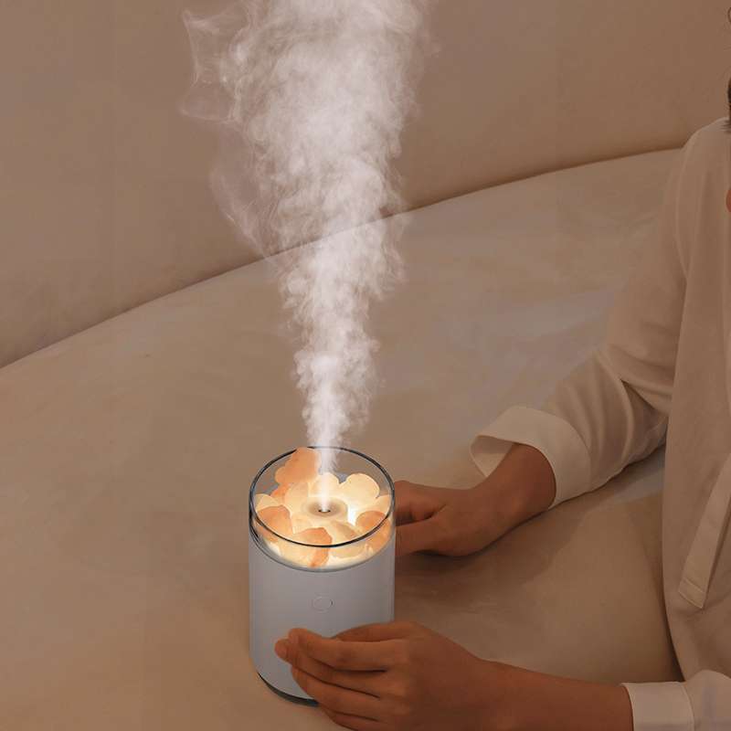 Соляная, светодиодная USB лампа-увлажнитель Aura, белый №5