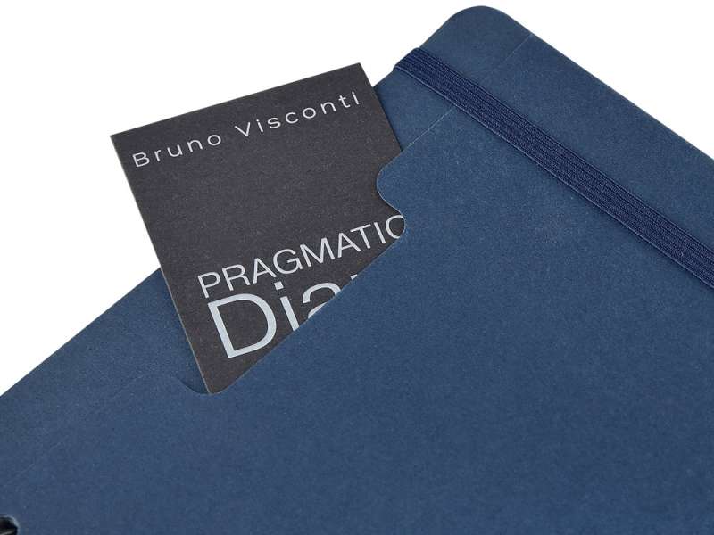 Ежедневник недатированный на гребне А5 Pragmatic, темно-синий №9