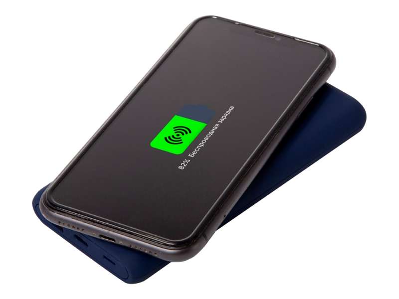 Внешний беспроводной аккумулятор c QC/PD Reload, 10000 mAh, темно-синий (Р) №3