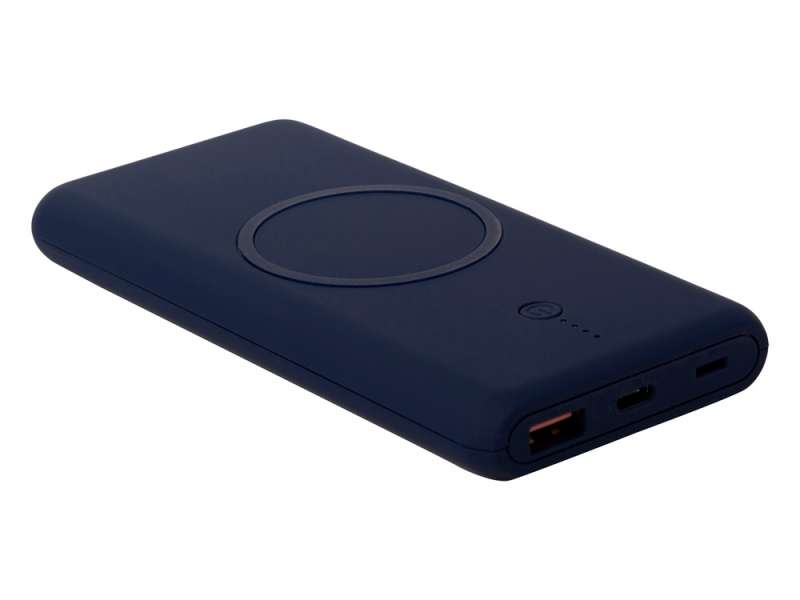 Внешний беспроводной аккумулятор c QC/PD Reload, 10000 mAh, темно-синий (Р) №4