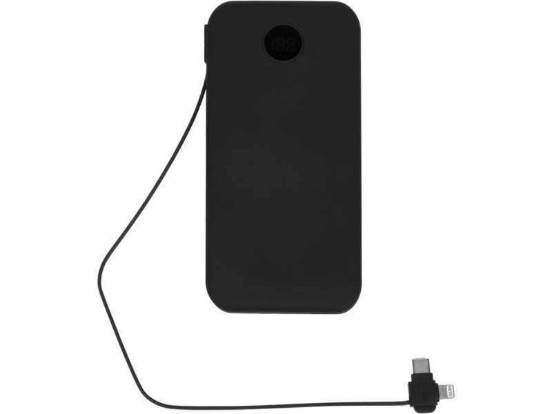 Внешний беспроводной аккумулятор с подсветкой лого Astro, 10000 mAh, черный №8