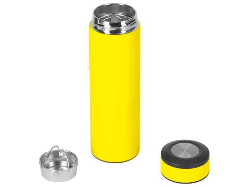 Вакуумный термос Vacuum Flask C1, soft touch, 420мл, желтый №2