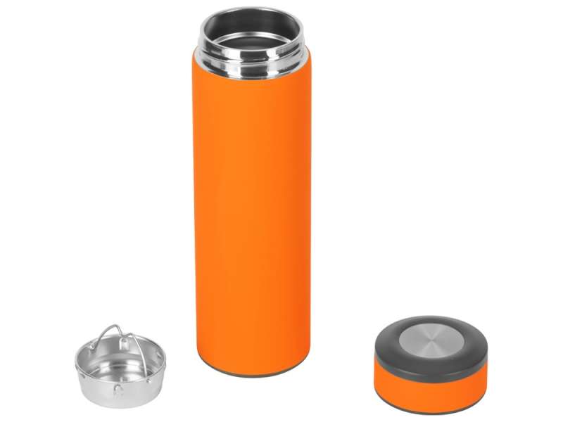 Вакуумный термос Vacuum Flask C1, soft touch, 420мл, оранжевый №2