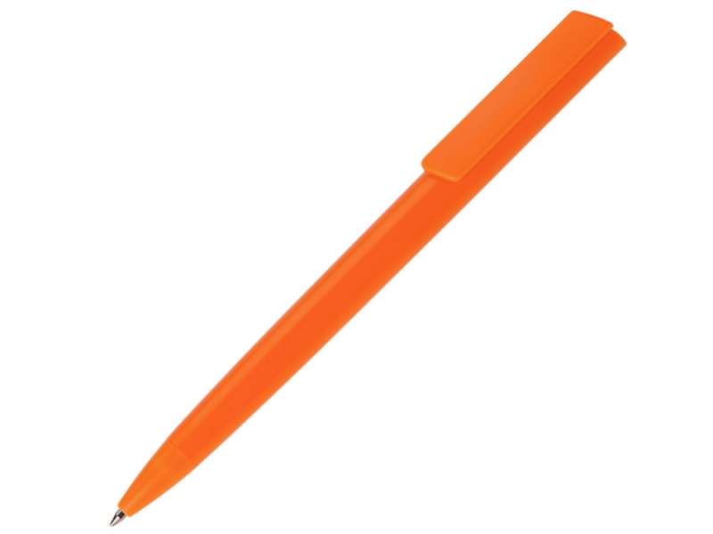 Ручка пластиковая шариковая Taper Solid, матовый оранжевый