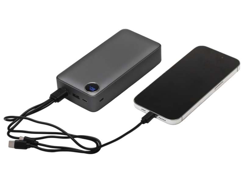 Внешний аккумулятор Mild Pro c быстрой зарядкой QC/PD, 20 000 mAh, серый (Р) №9