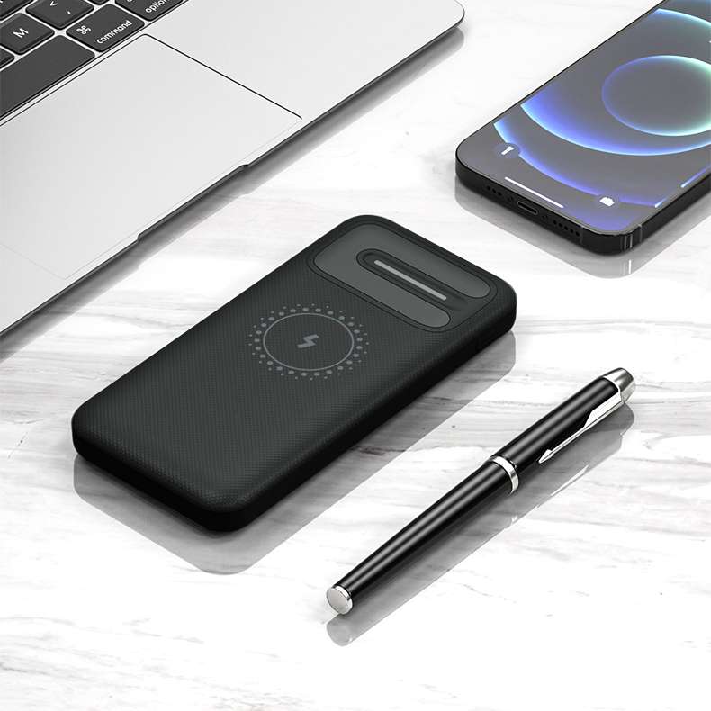 Внешний аккумулятор Odyssey, 10000 mAh с беспроводной зарядкой, черный №2