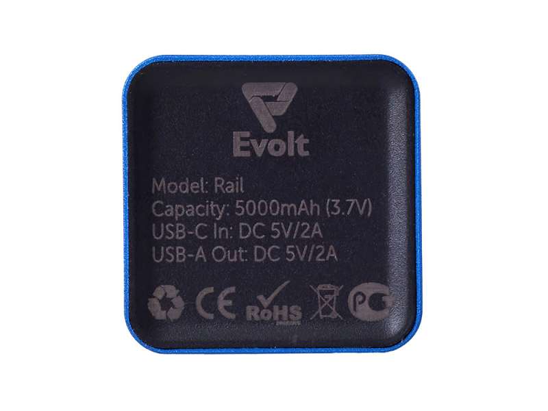 Внешний аккумулятор Rail, 5000 mAh, синий №6