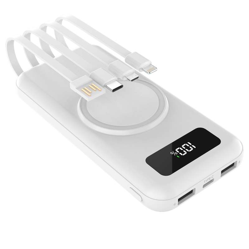 Внешний аккумулятор Authority с беспроводной зарядкой (5W), 10000 mAh, белый №7