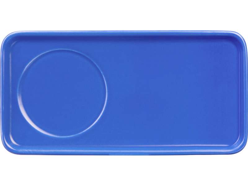 Чайная пара Bristol: блюдце прямоугольное, чашка, коробка, синий №2
