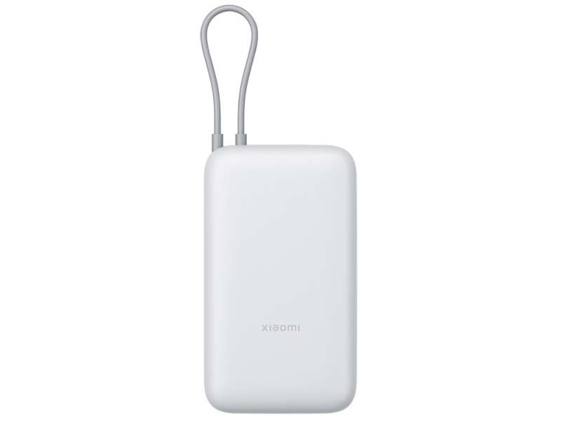Внешний аккумулятор с встроенным кабелем Xiaomi Power Bank 20000mAh (Integrated Cable) GL Light Gray №3