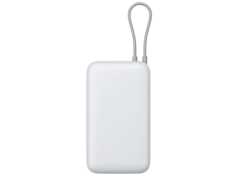 Внешний аккумулятор с встроенным кабелем Xiaomi Power Bank 20000mAh (Integrated Cable) GL Light Gray №4