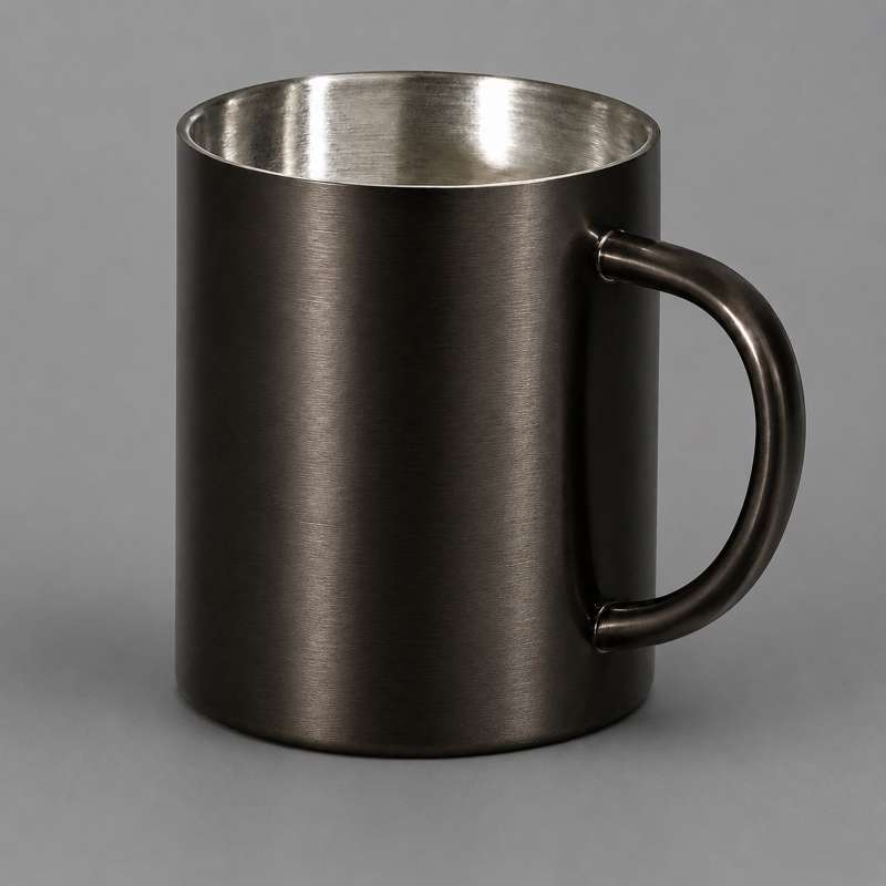 Стальная кружка с двойными стенками Altai, gun metal