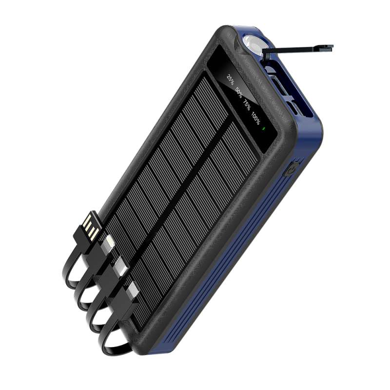 Внешний аккумулятор Xyron с солнечной панелью, 10000 mAh, синий №2