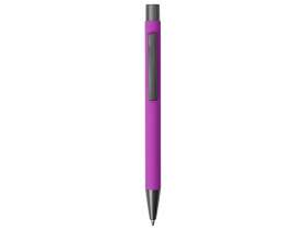 Ручка металлическая soft touch шариковая Tender, фиолетовый/серый №2