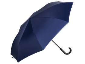 Зонт-трость наоборот Inversa, полуавтомат, темно-синий №2